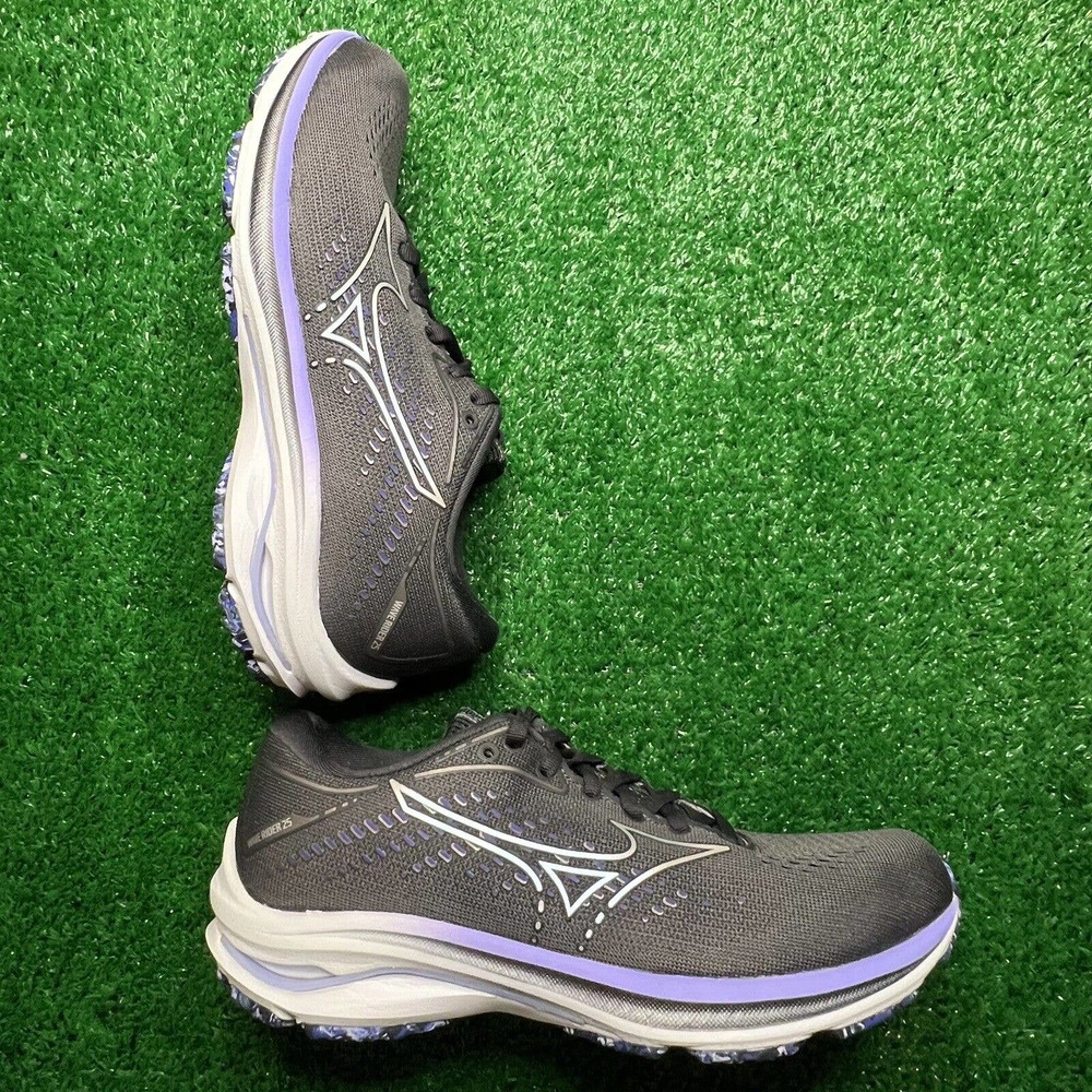 Mizuno Wave Rider 25 Women’s Size 6.5 ‘Black Lavender’ Running Shoes 411325.BPBP